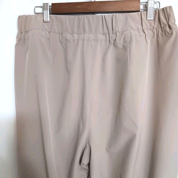 Charlie B G/L Taupe Athleisure Jogger Pants C5310-141B Drawstring Zipper Pockets - Picture 7 of 12